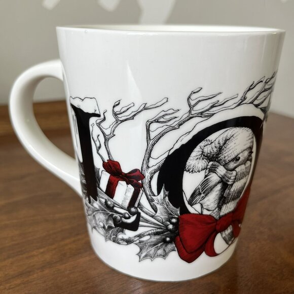 Williams Sonoma Other - Williams Sonoma Rory Dobner "Love" Mug Birds Christmas Holiday Winter Coffee Cup